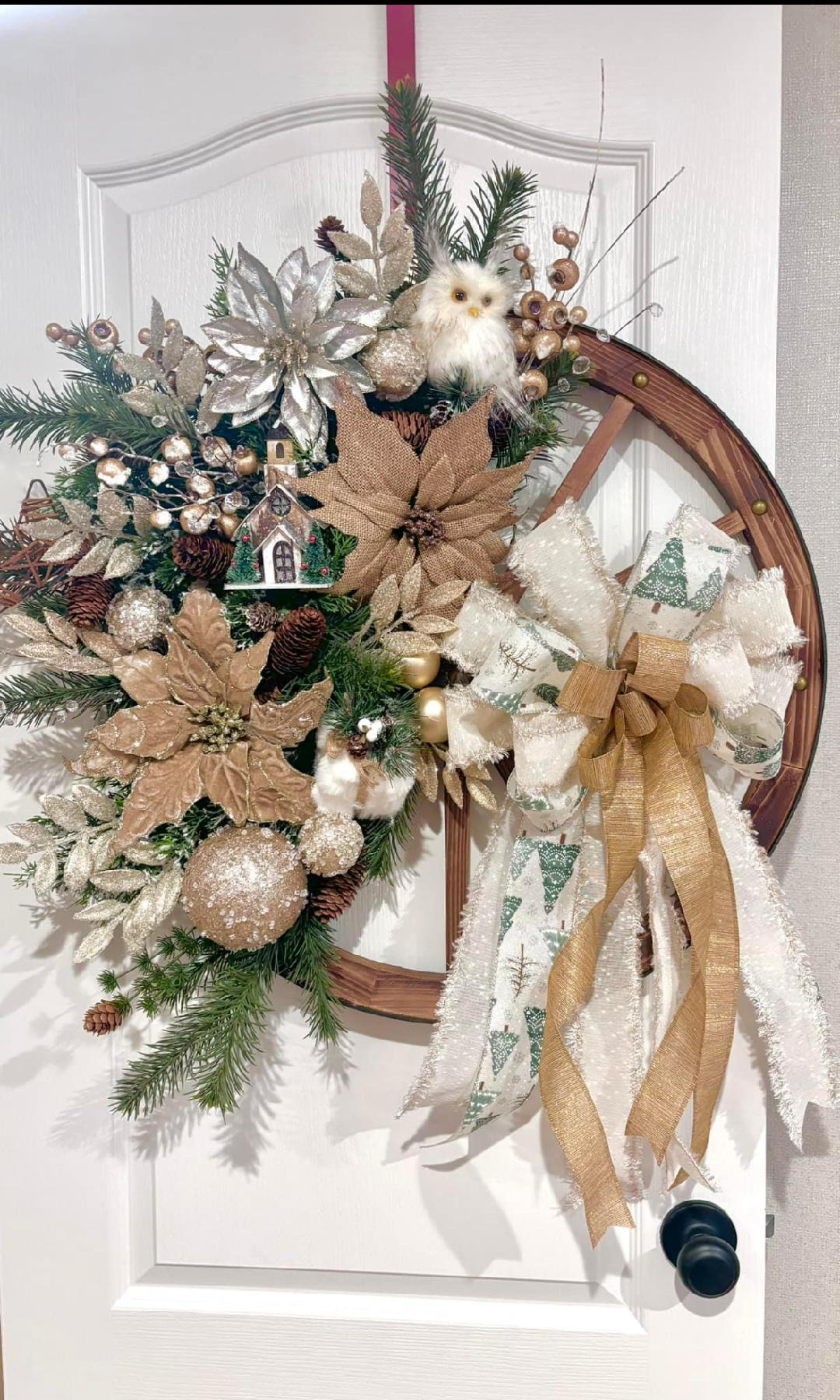 Wagon Wheel - Tan and Ivory