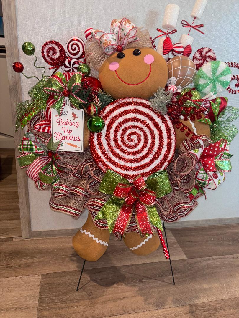 Gingerbread girl - Red/green